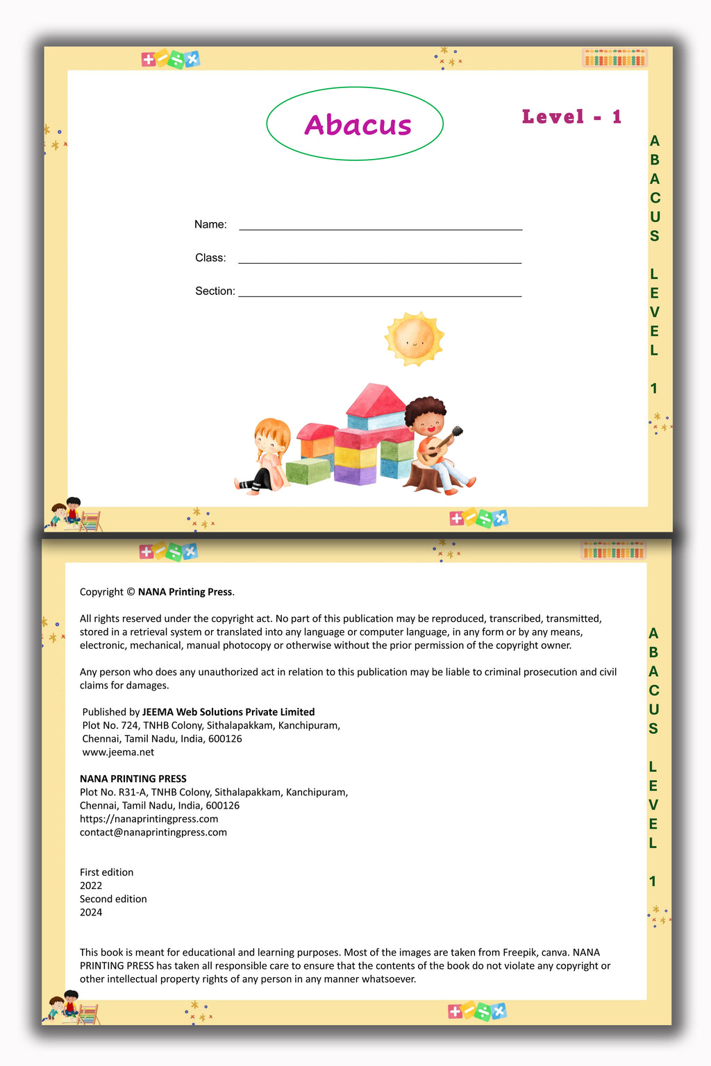 Abacus Book - Level 1