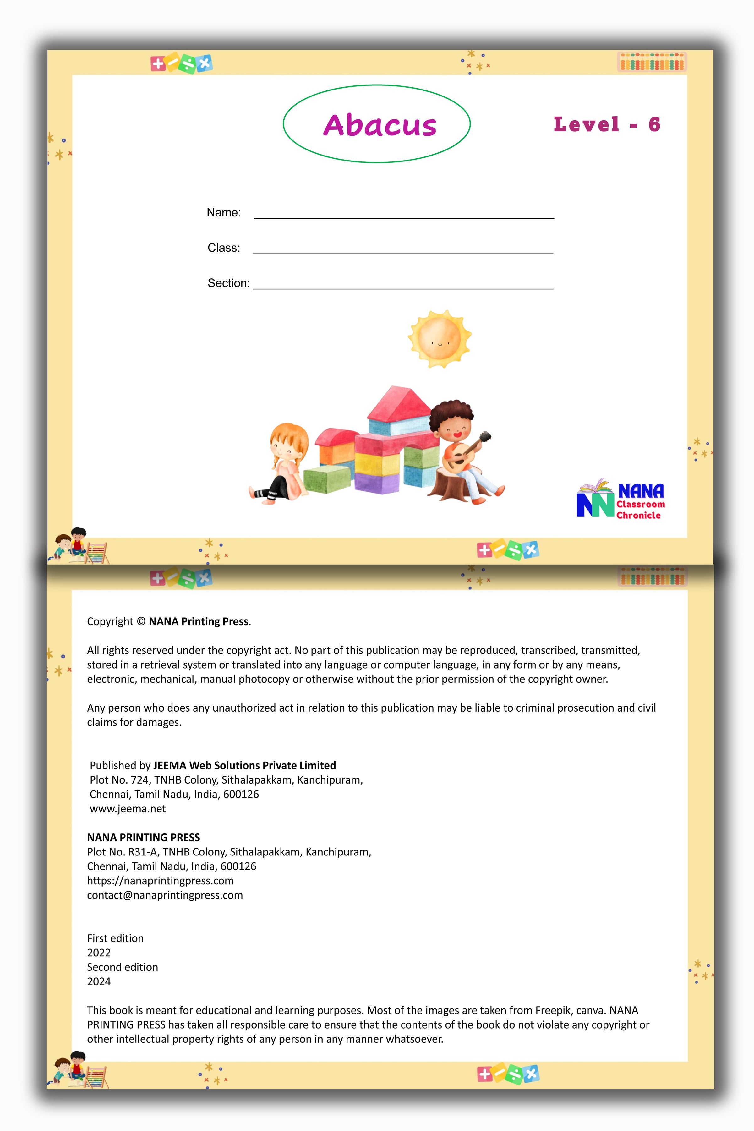 Abacus Book - Level 6