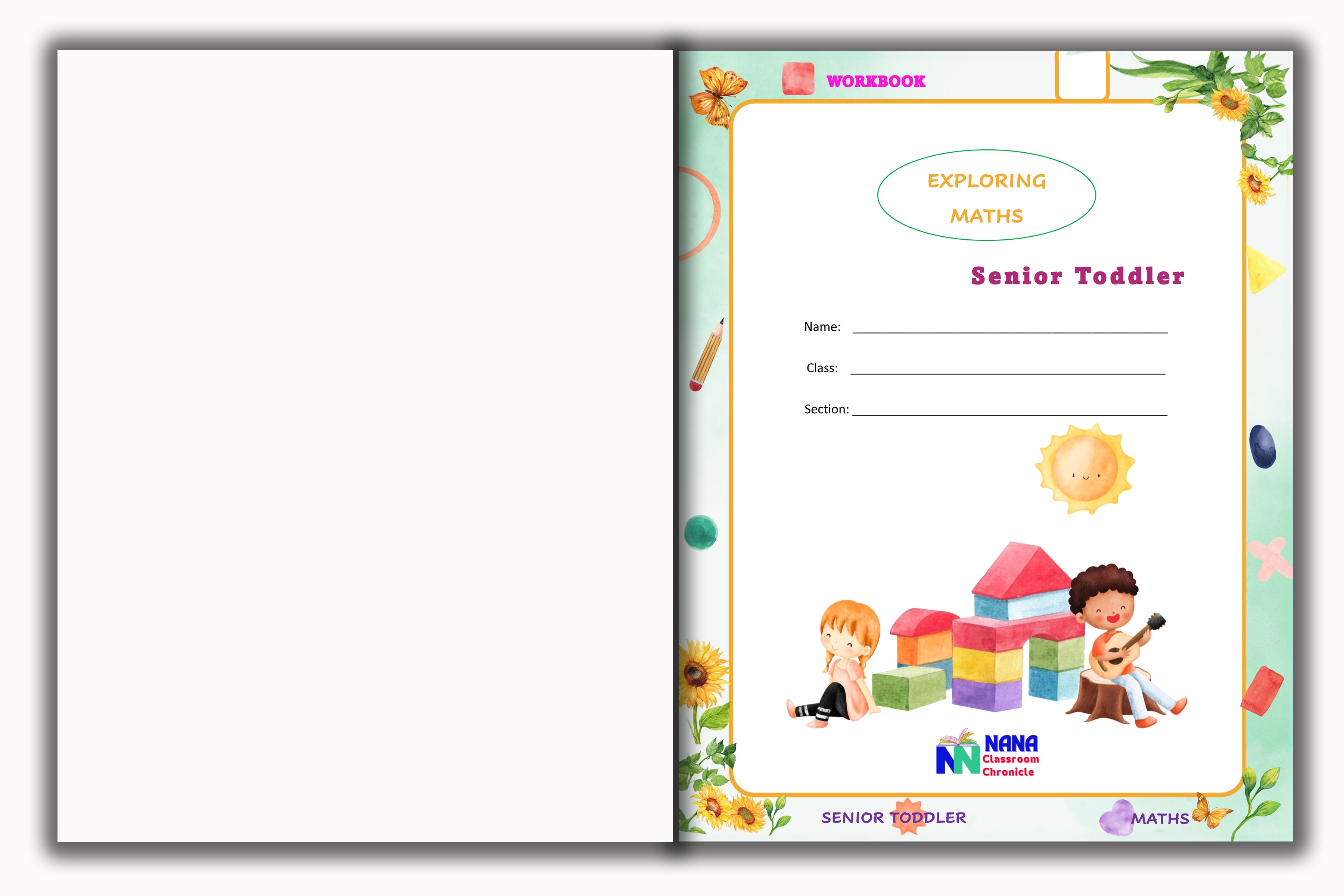 Senior Toddler - Maths Workbook (Pre KG)