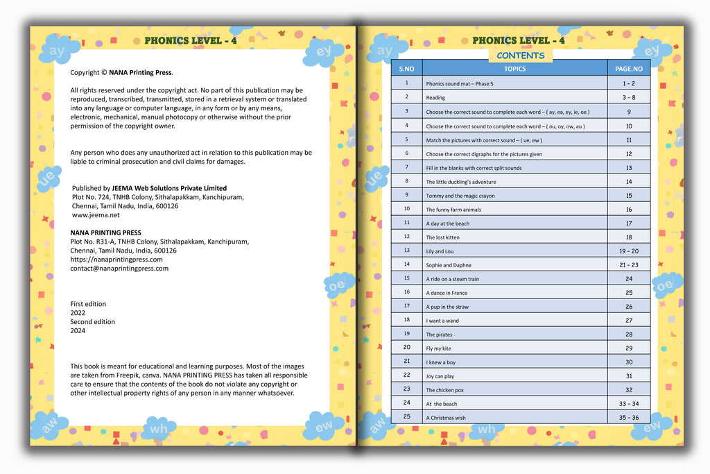 Phonics Book - Level 4