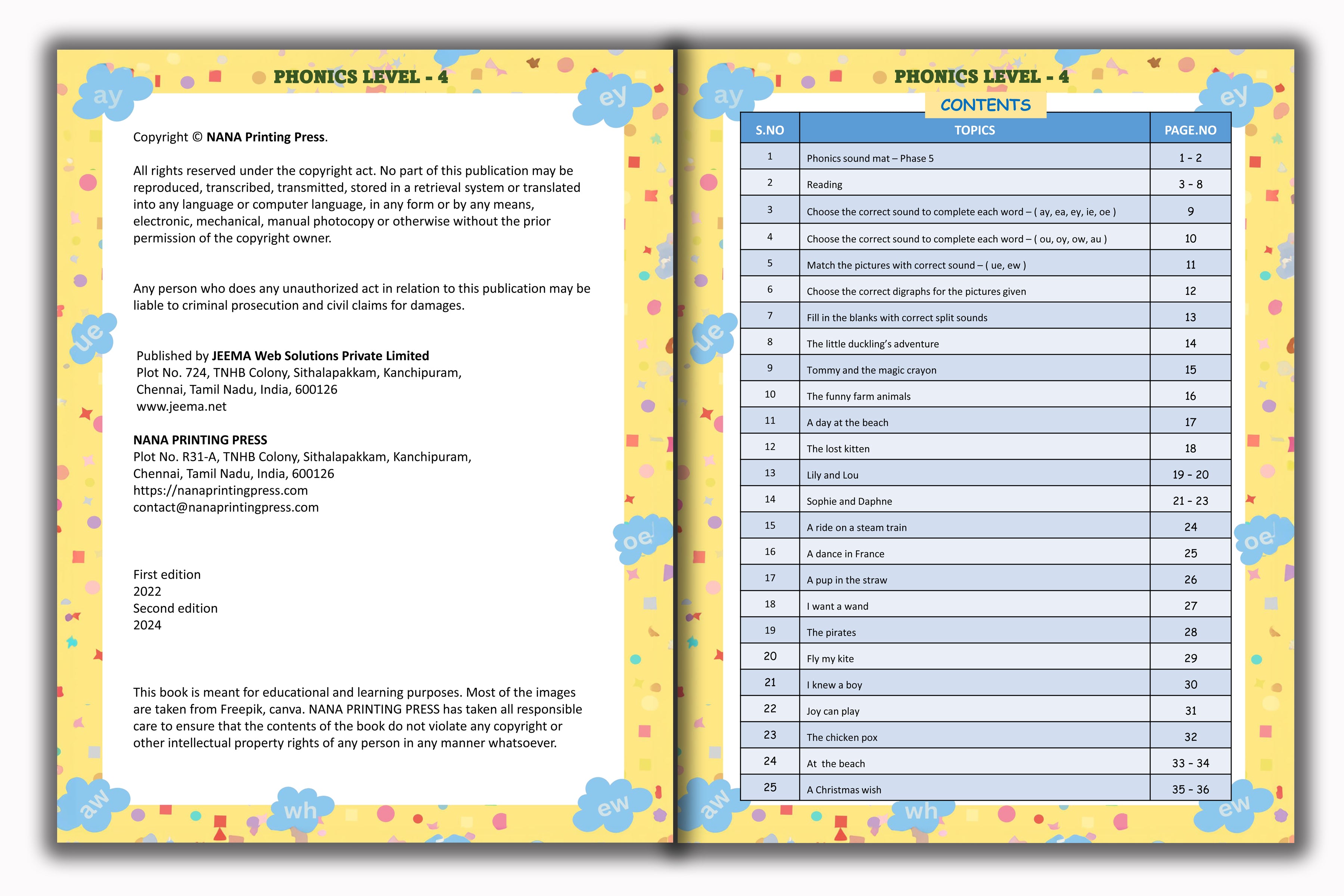 Phonics Book - Level 4