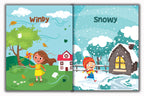 Activity Books Combo 8 - Color By Numbers, Matching Worksheets, Measuring Things, Missing Letters, Weather