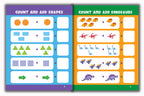 Activity Books Combo 15 - Count And Add, CVC Words, Rhyming Words, Sudoku, Unscramble Words