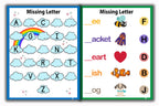 Activity Books Combo 8 - Color By Numbers, Matching Worksheets, Measuring Things, Missing Letters, Weather