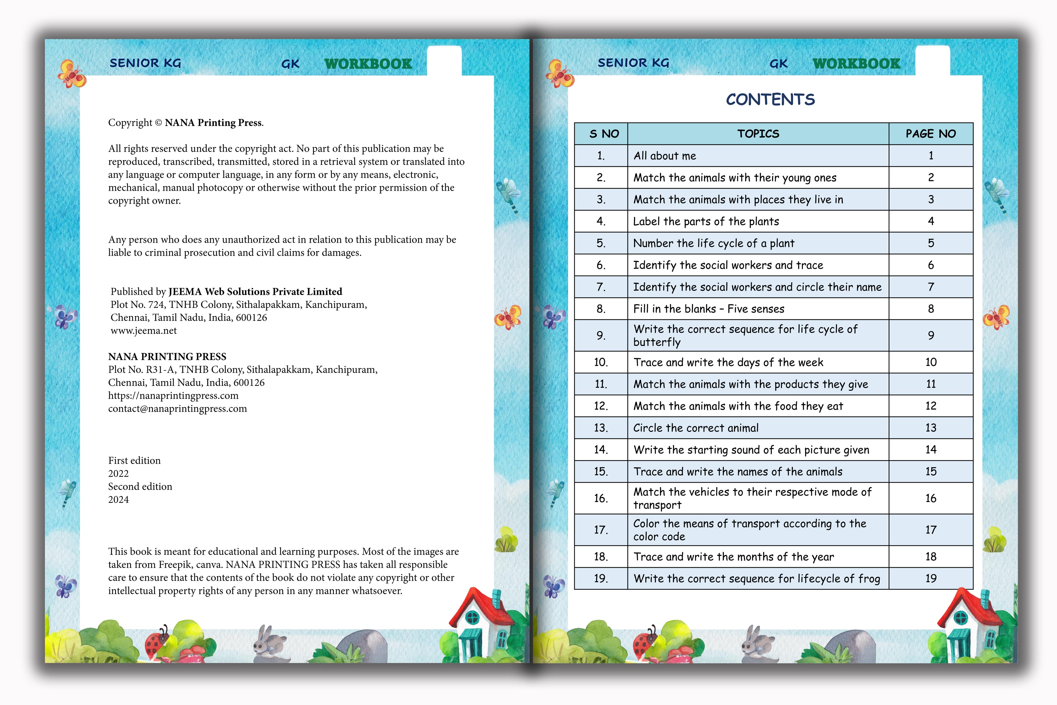 Senior KG - Exploring our world Workbook (GK)