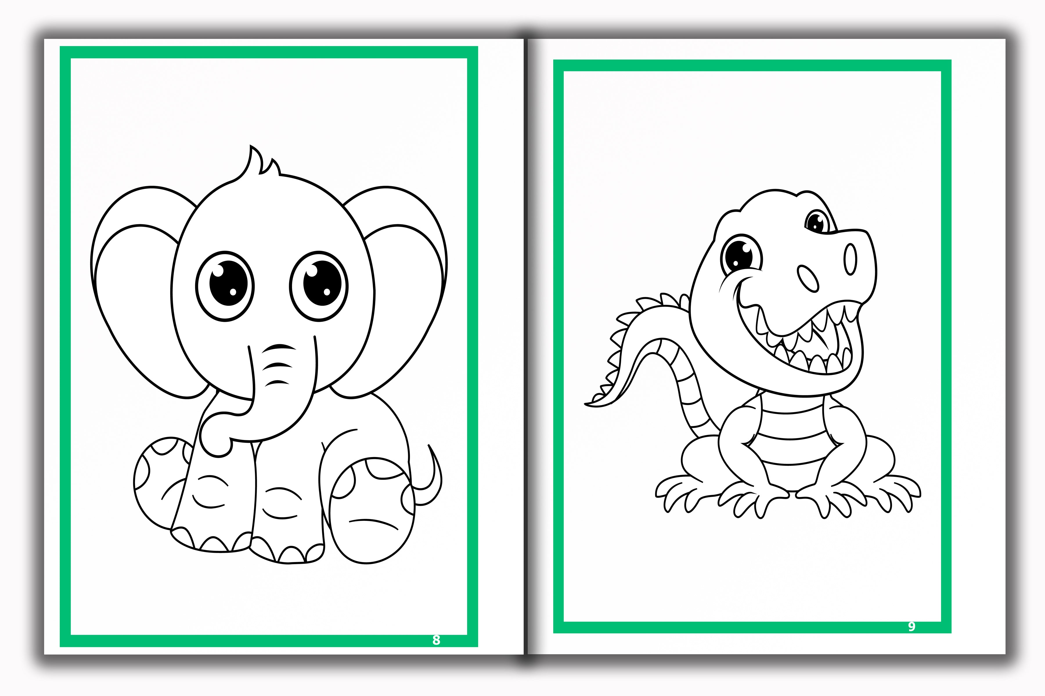Activity Books Combo 1 - Animal Sounds, Circle The Color, Color Cute Animals, Patterns, Tracing