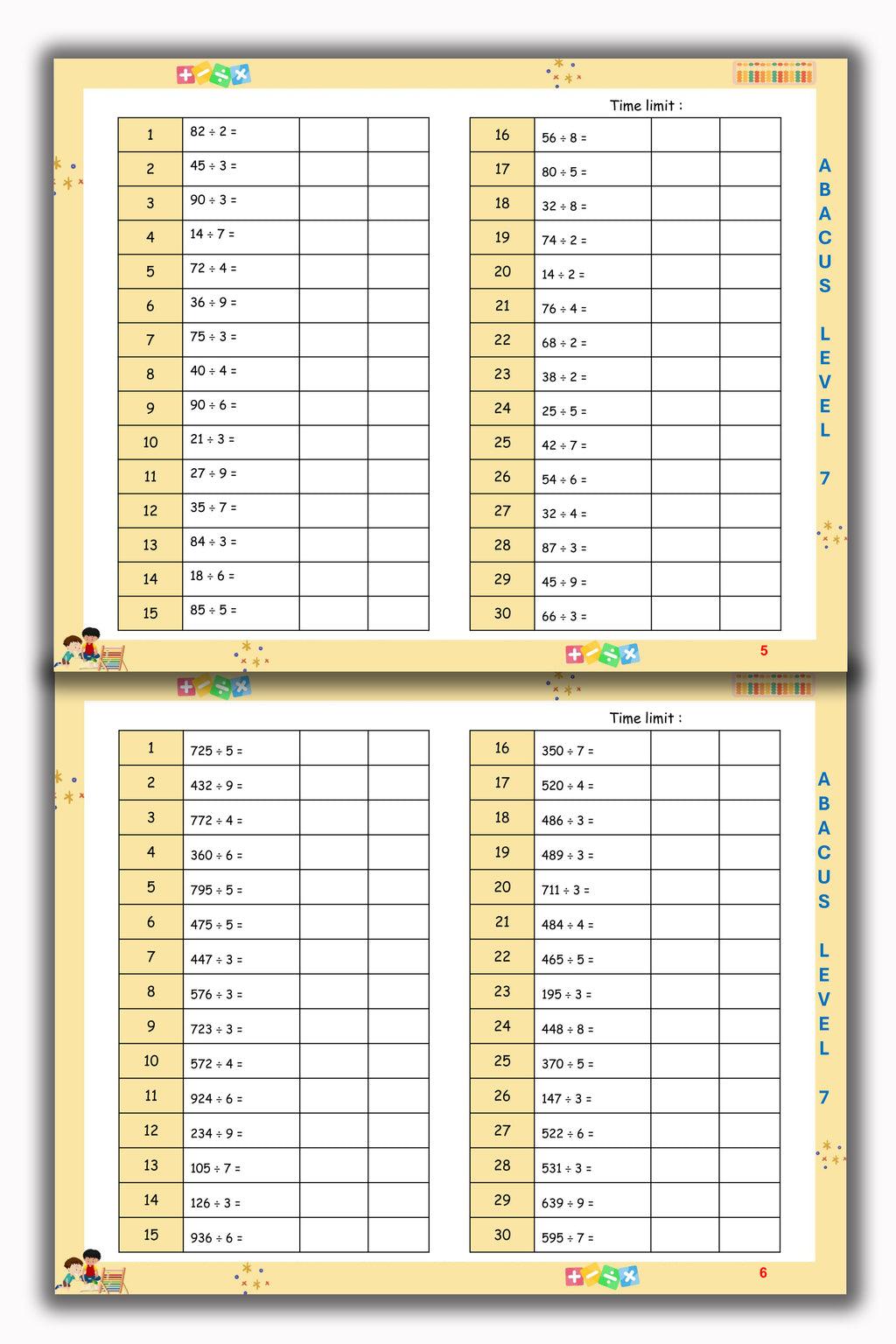 Abacus Book - Level 7