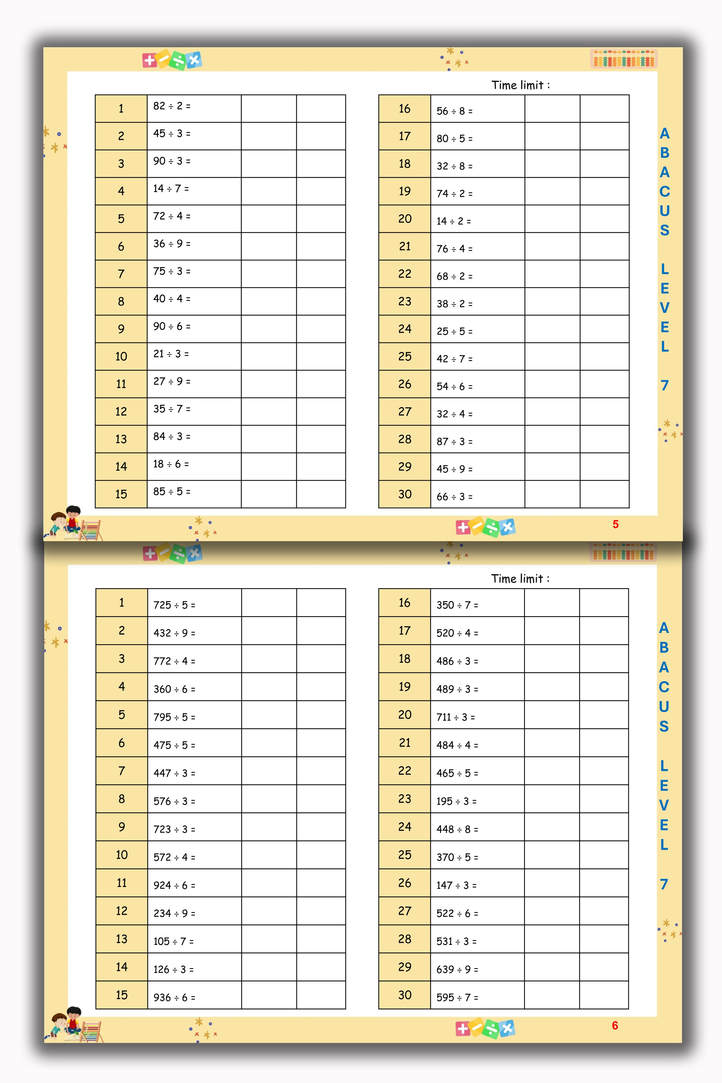 Abacus Book - Level 7
