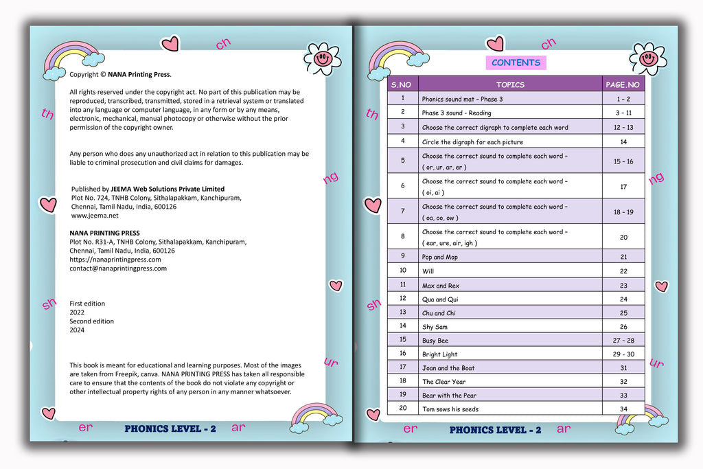 Phonics Book - Level 2