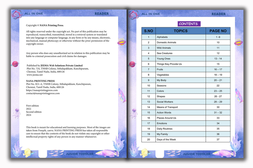 Junior Toddler - All in one Reader (Play Group)