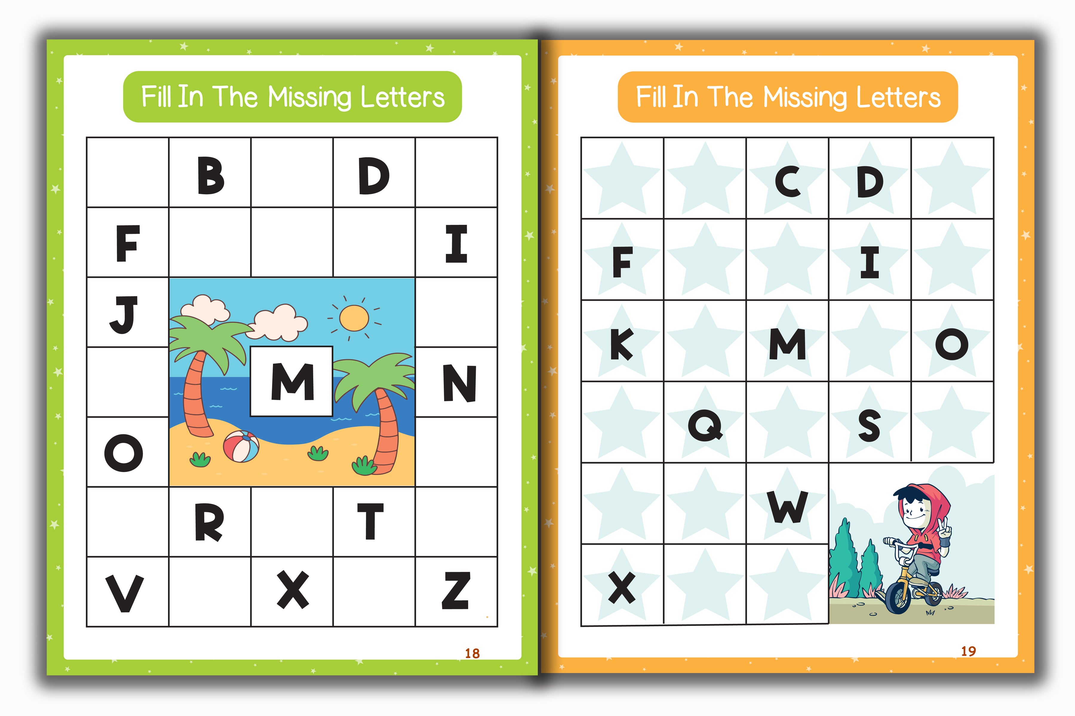 Activity Books Combo 7 - Dinosaur Math Activities, Fill In Missing Letters, Opposites, Shapes, Spot The Differences