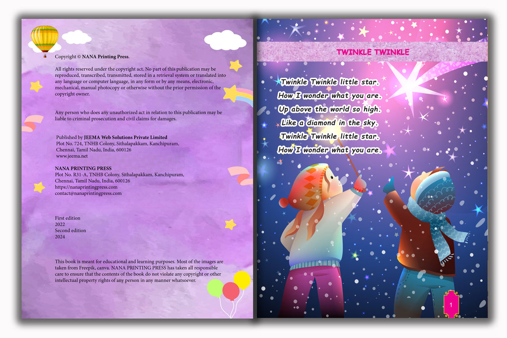 Junior Toddler - Rhymes Book (Play Group)