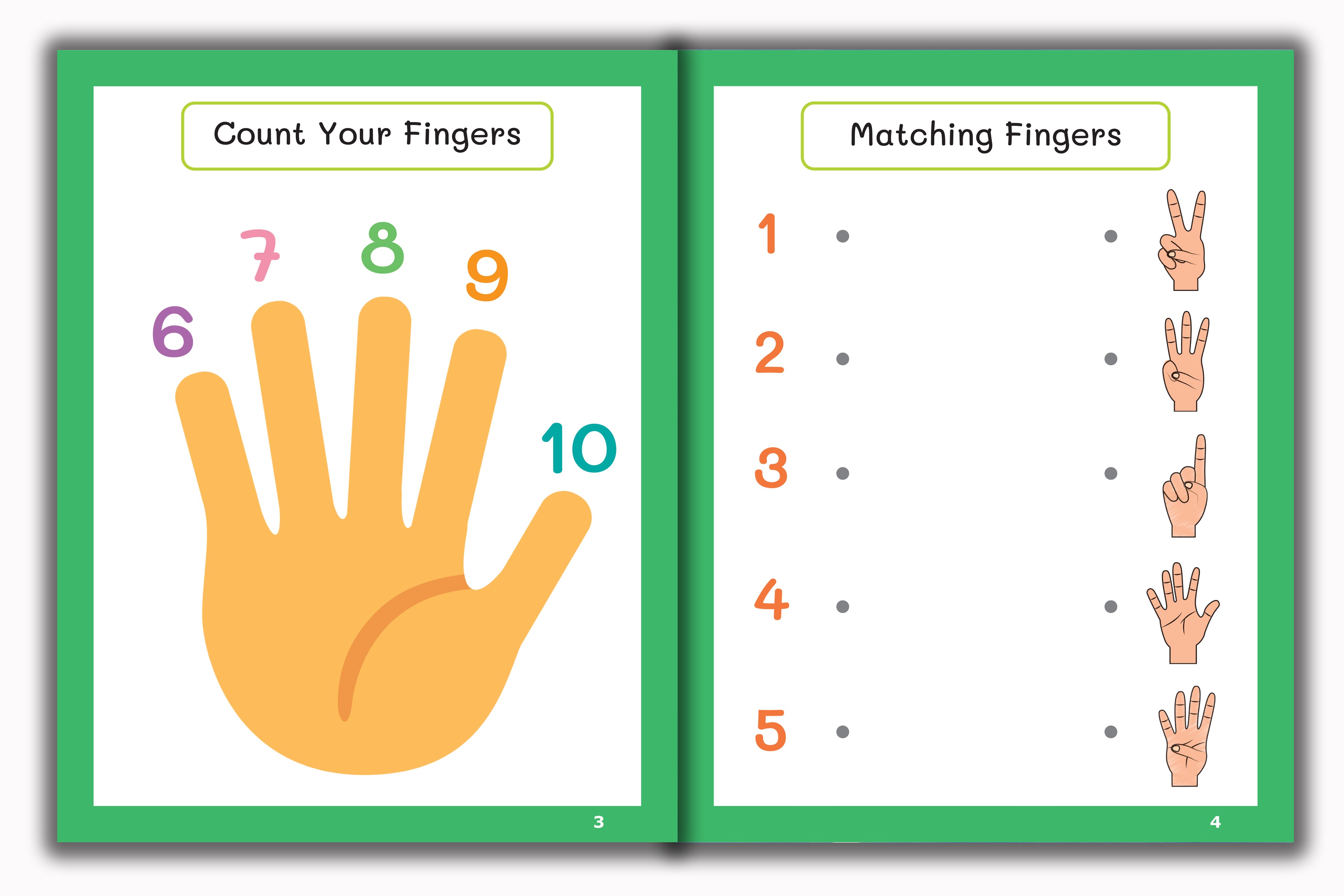 Activity Books Combo 12 - Counting Backward, I Spy Counting, Matching Cards, Ten Frame Cards, Vowels
