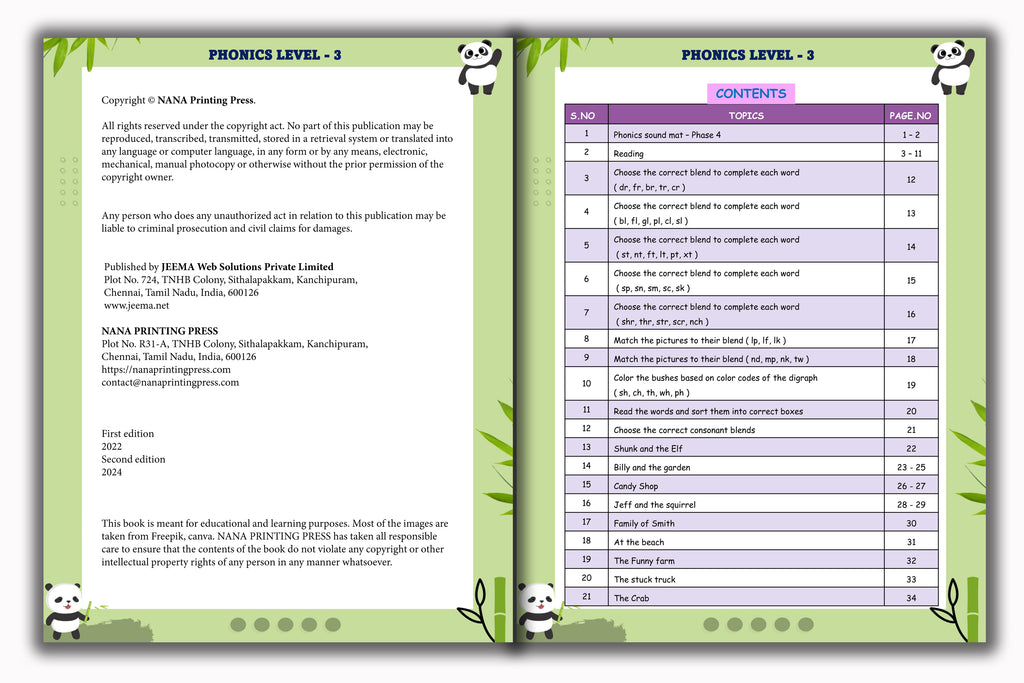 Phonics Book - Level 3