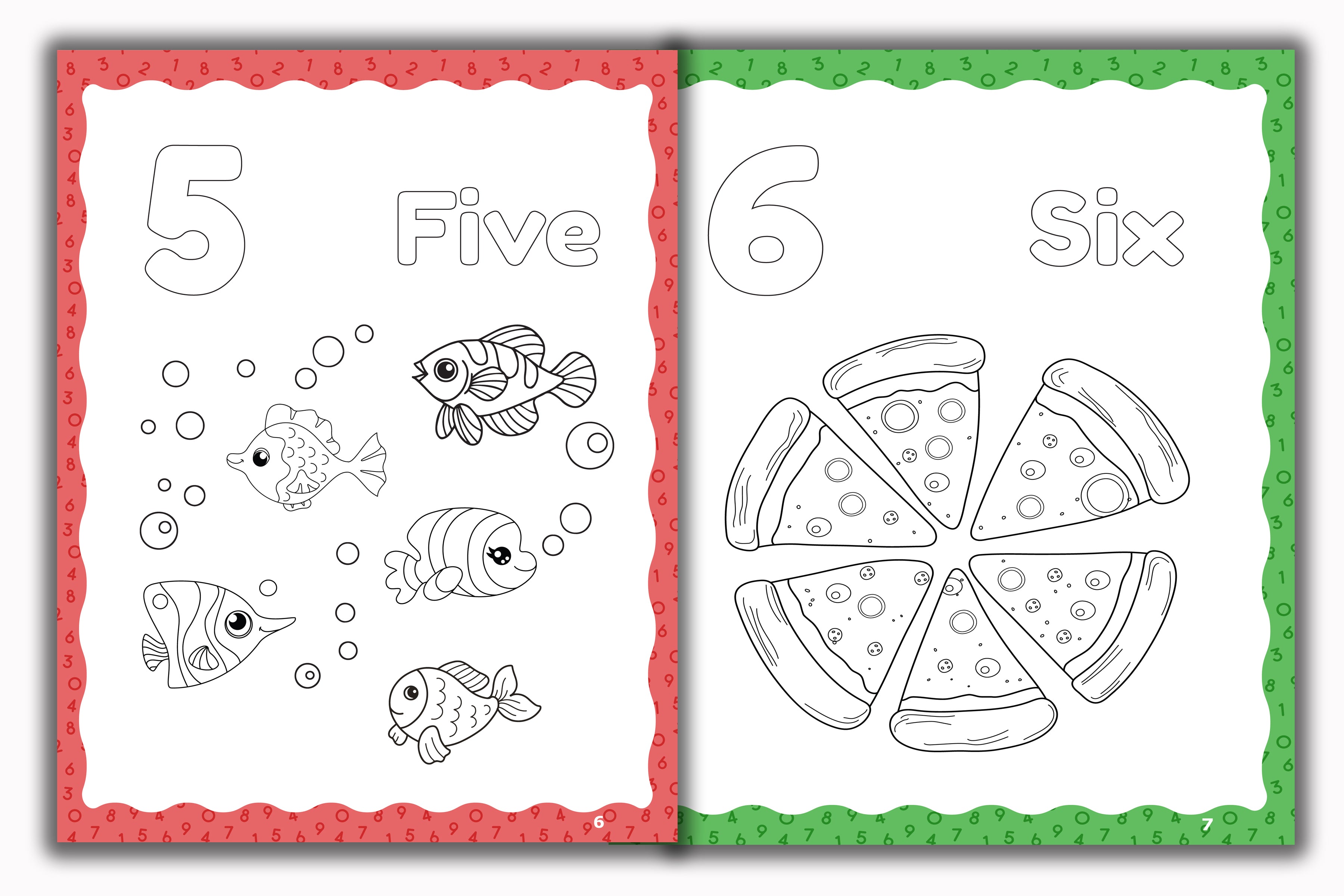 Activity Books Combo 4 - Alphabet Coloring, Number Activities, Number Coloring, Sizes, Things That Go Together