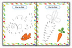 Activity Books Combo 2 - Alphabet Identification, Circle The Number, Circle The Two Matching Pictures, Dot To Dot, Good Or Bad