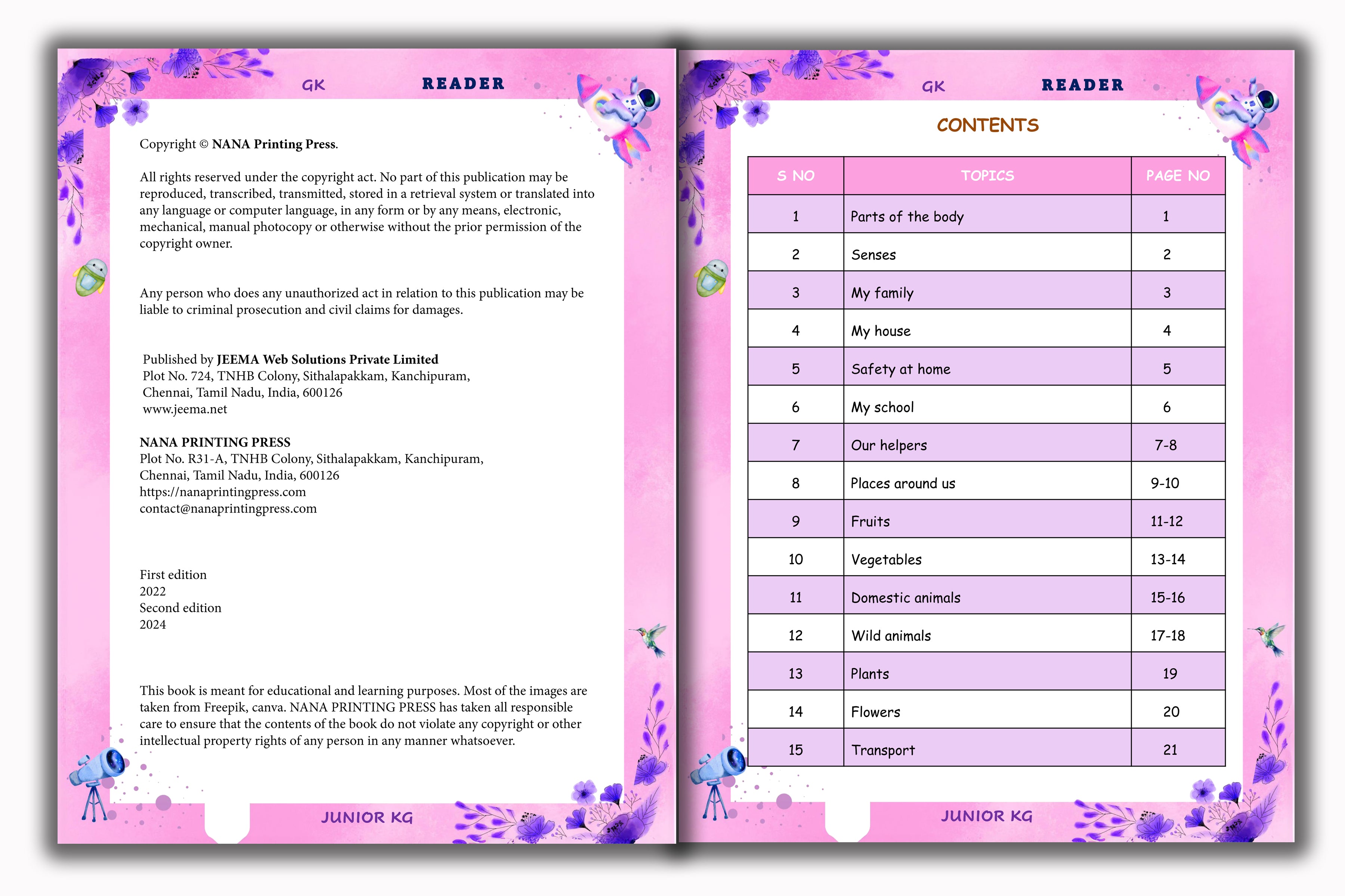 Junior KG - Exploring our World Reader (GK)