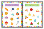 Activity Books Combo 11 - Circle The Shapes, Count And Match, Cut And Paste, Match Letters, Math Fun