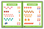 Activity Books Combo 11 - Circle The Shapes, Count And Match, Cut And Paste, Match Letters, Math Fun