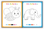 Activity Books Combo 8 - Color By Numbers, Matching Worksheets, Measuring Things, Missing Letters, Weather