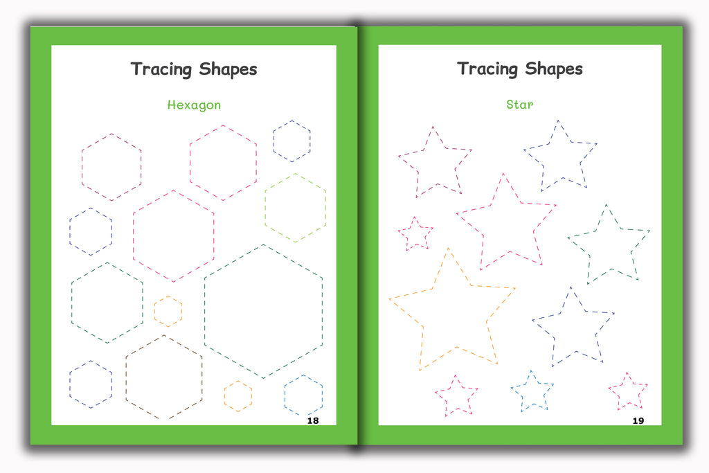 Activity Books Combo 1 - Animal Sounds, Circle The Color, Color Cute Animals, Patterns, Tracing