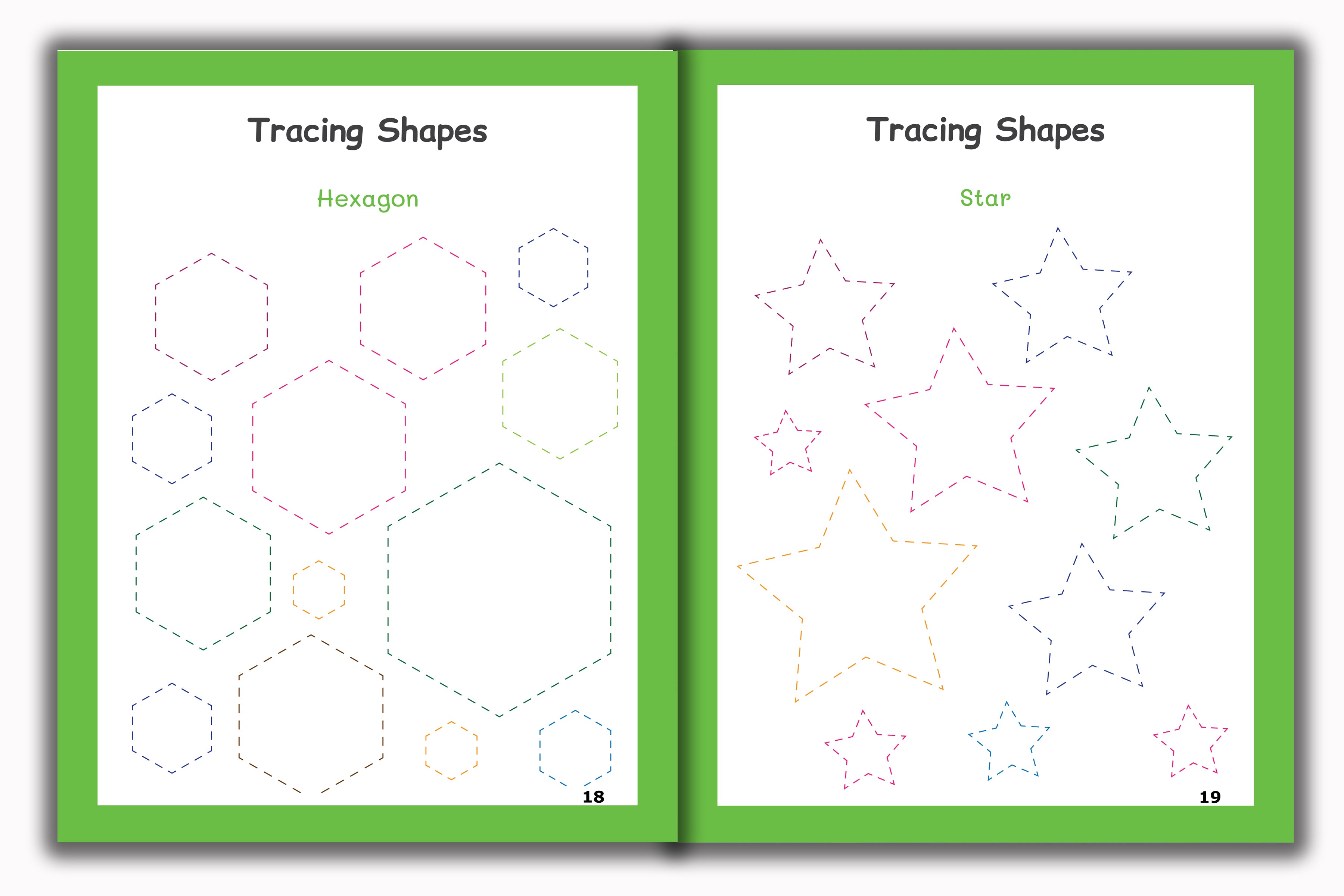 Activity Books Combo 1 - Animal Sounds, Circle The Color, Color Cute Animals, Patterns, Tracing