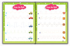 Activity Books Combo 13 - Beginning Sounds, Cursive Alphabet Trace And Write, Number (1-100), Same Less More, Trace The Path