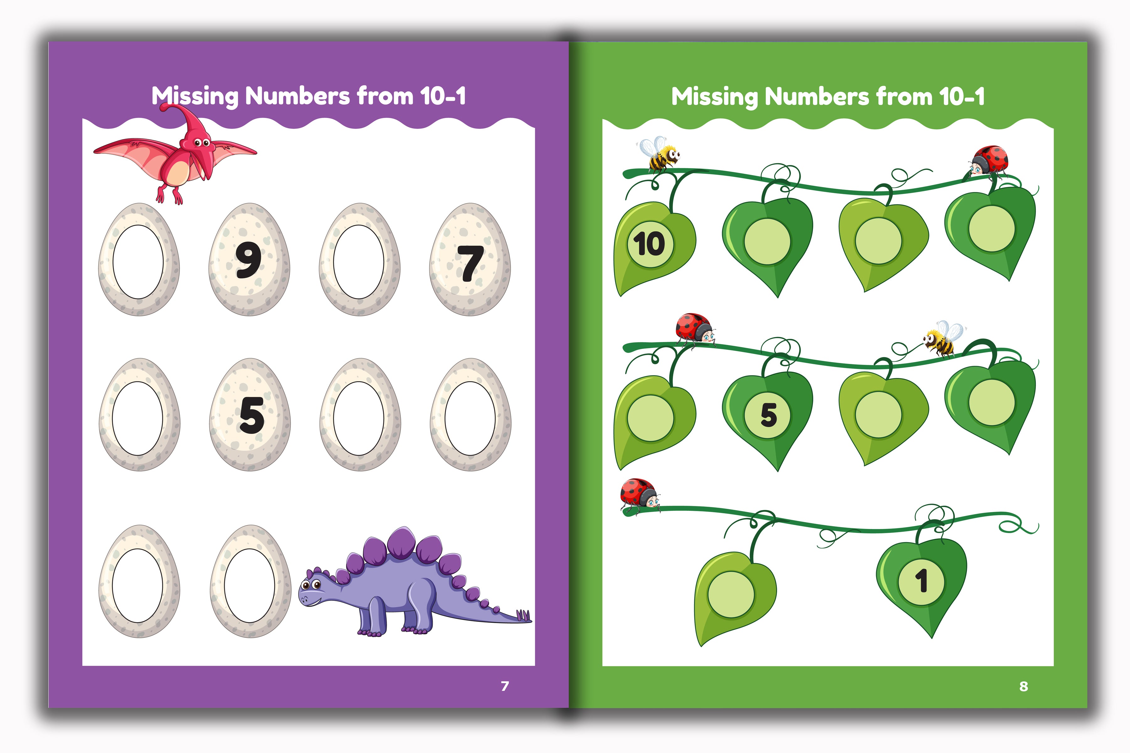 Activity Books Combo  9 - Alphabet Activities, Coloring For Fun, Counting, How Many, Missing Numbers