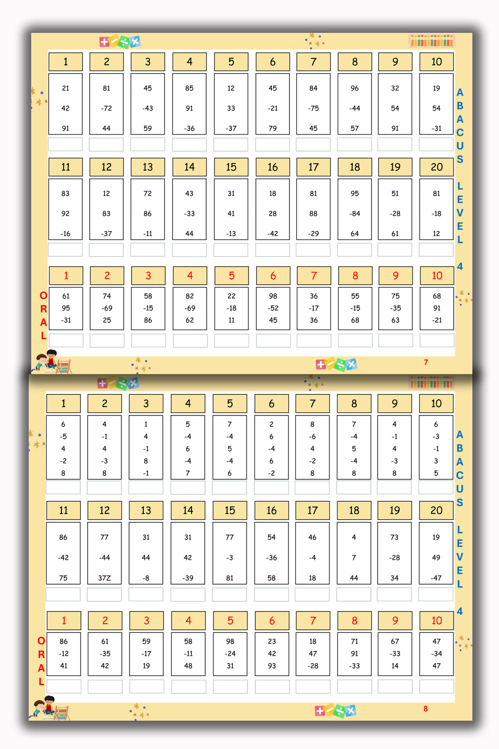 Abacus Book - Level 4
