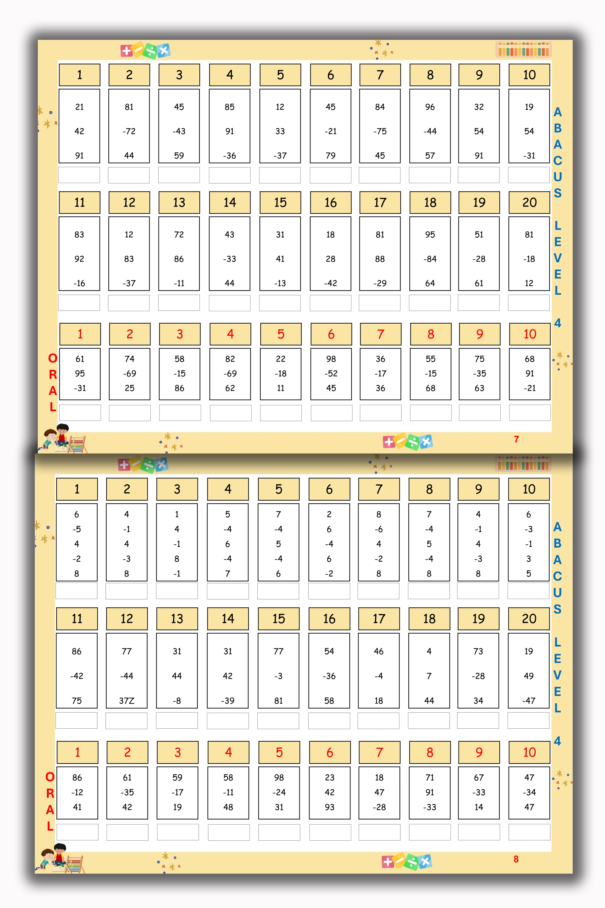 Abacus Book - Level 4