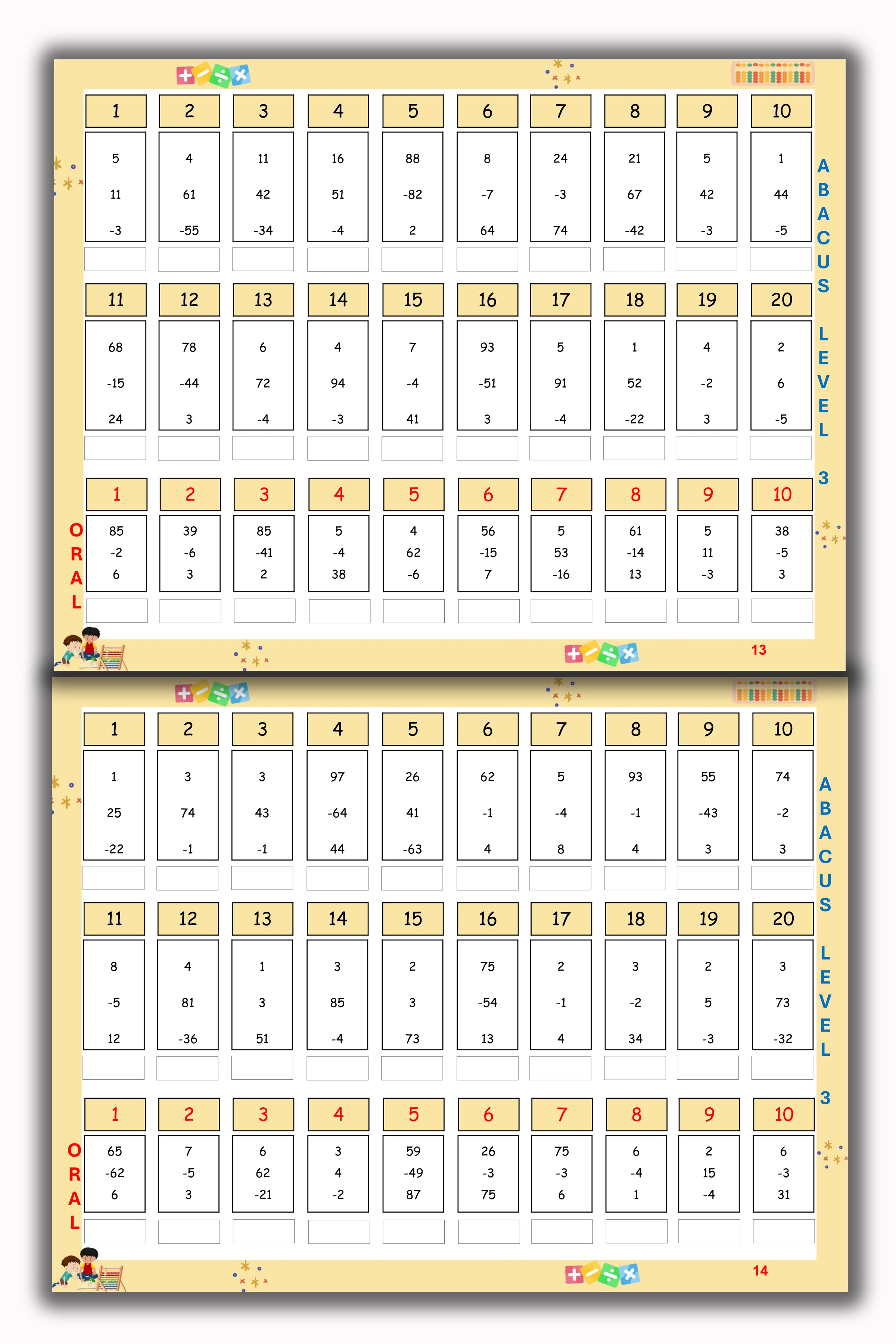 Abacus Book - Level 3
