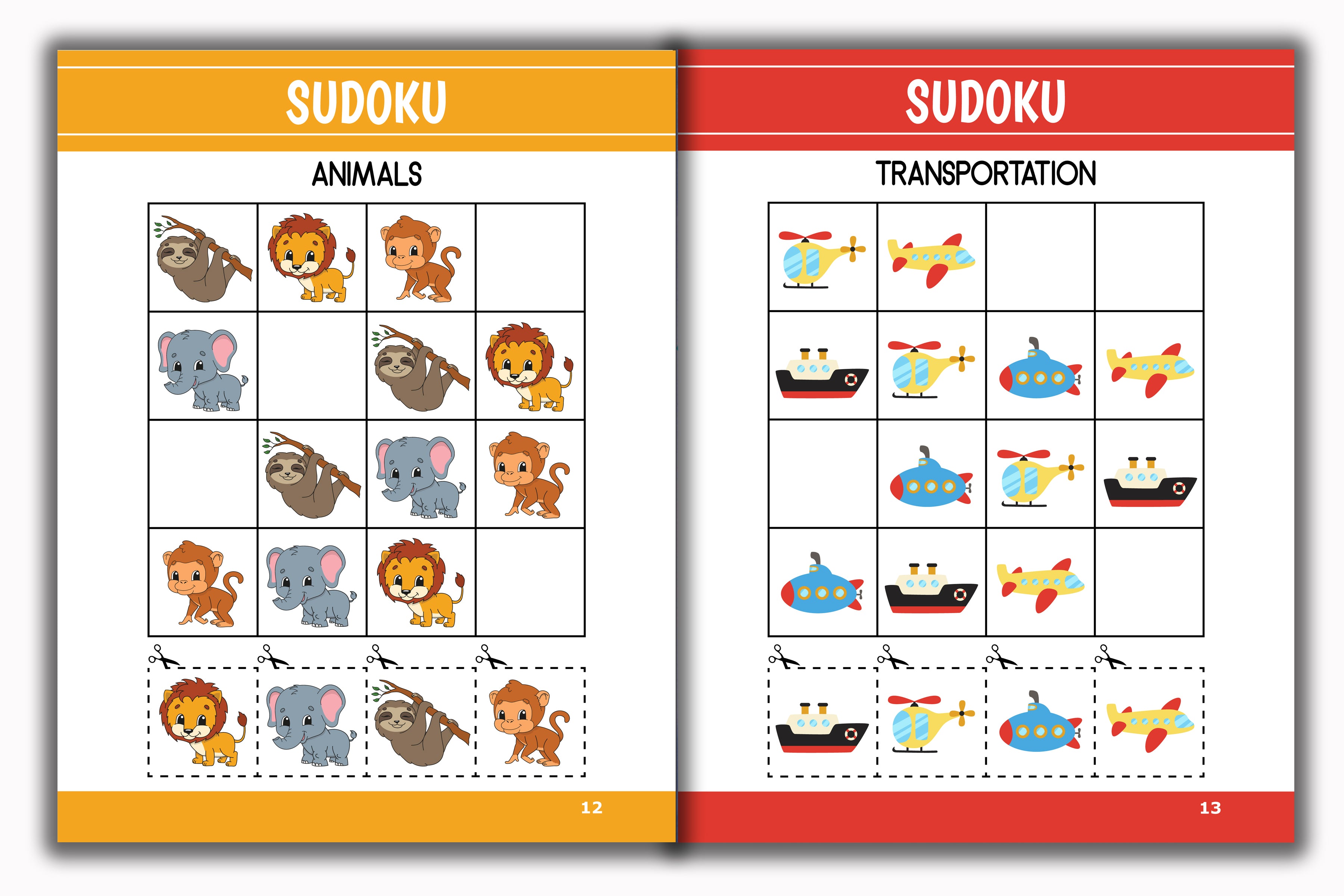 Activity Books Combo 15 - Count And Add, CVC Words, Rhyming Words, Sudoku, Unscramble Words