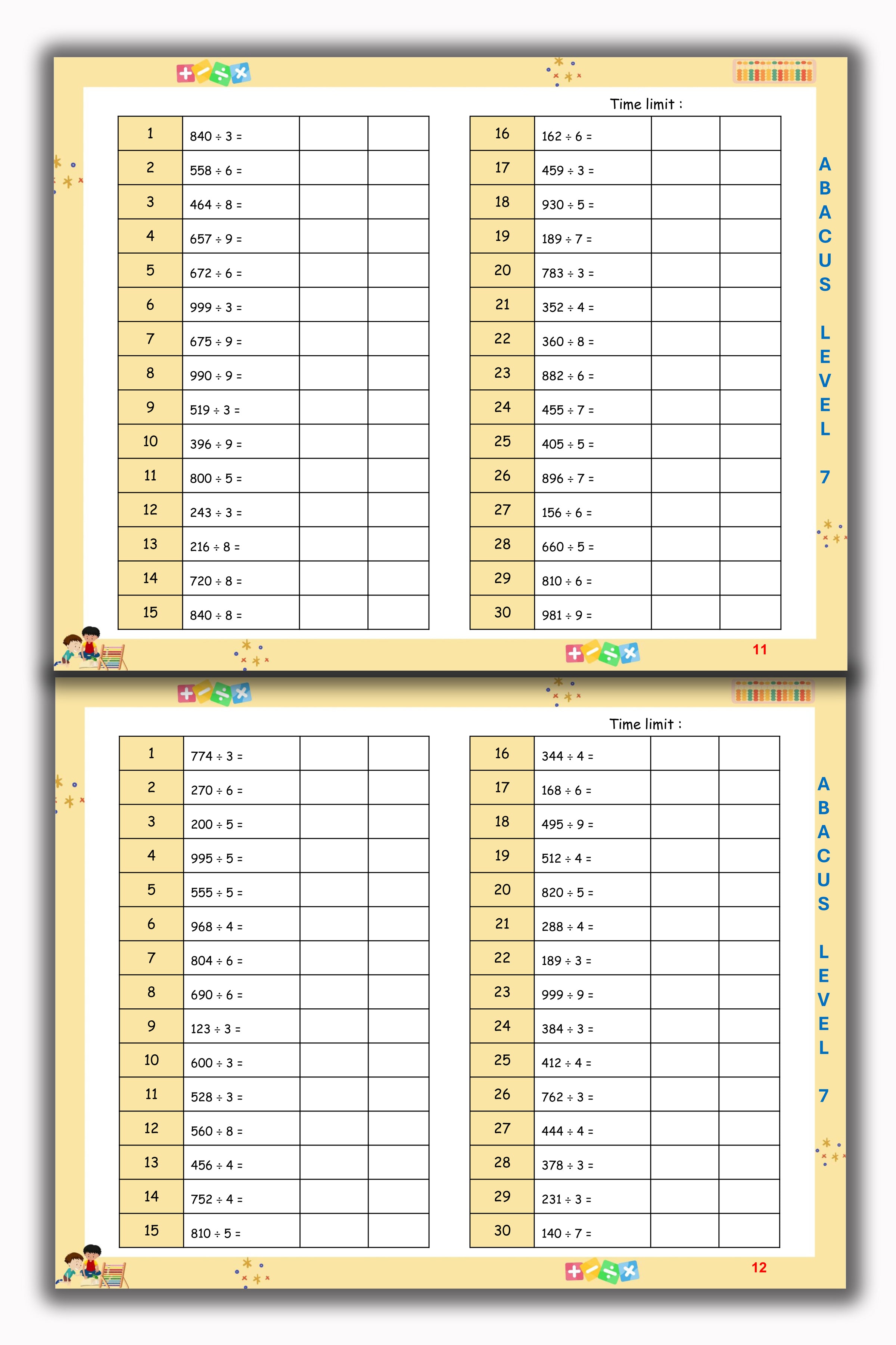 Abacus Book - Level 7