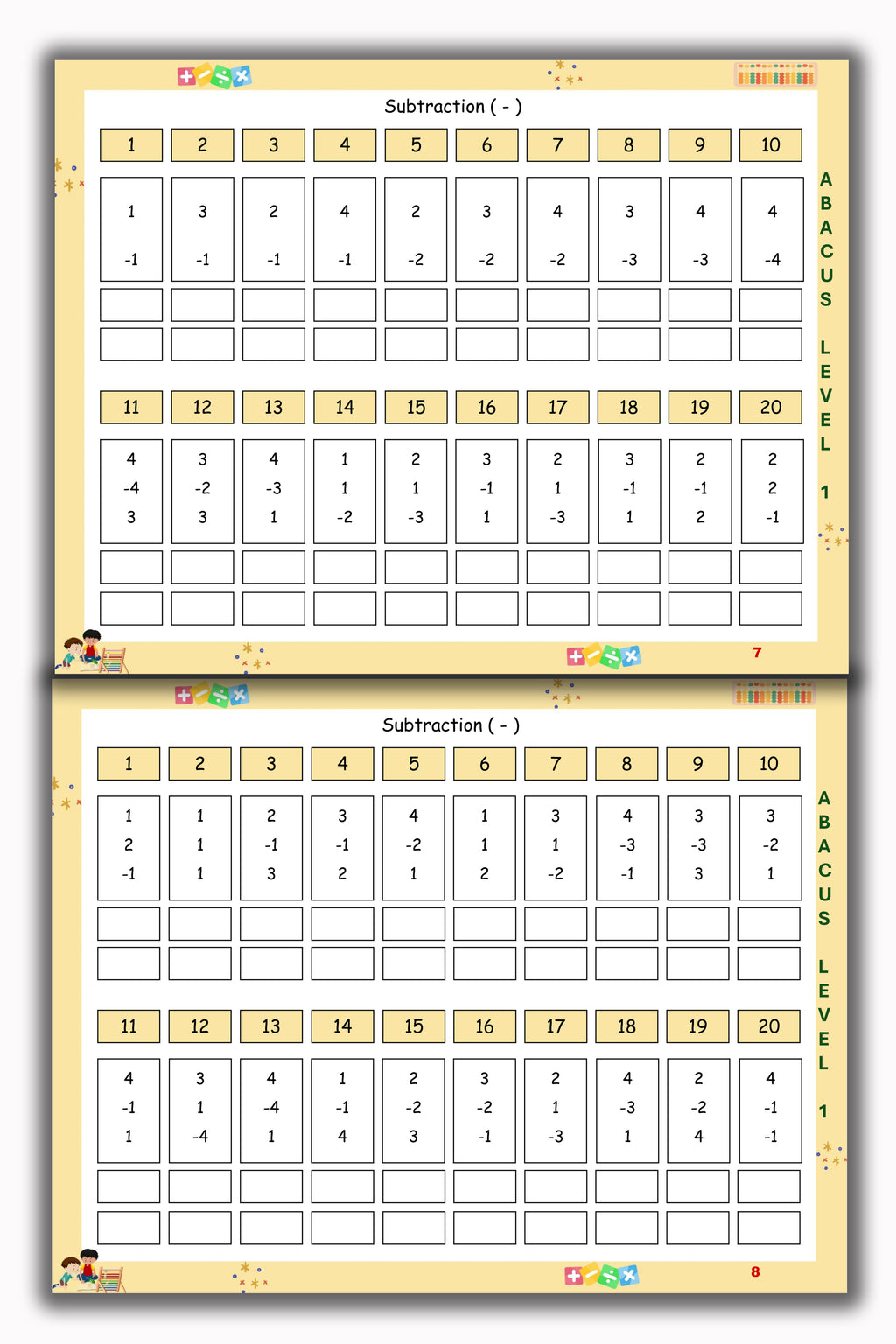 Abacus Book - Level 1