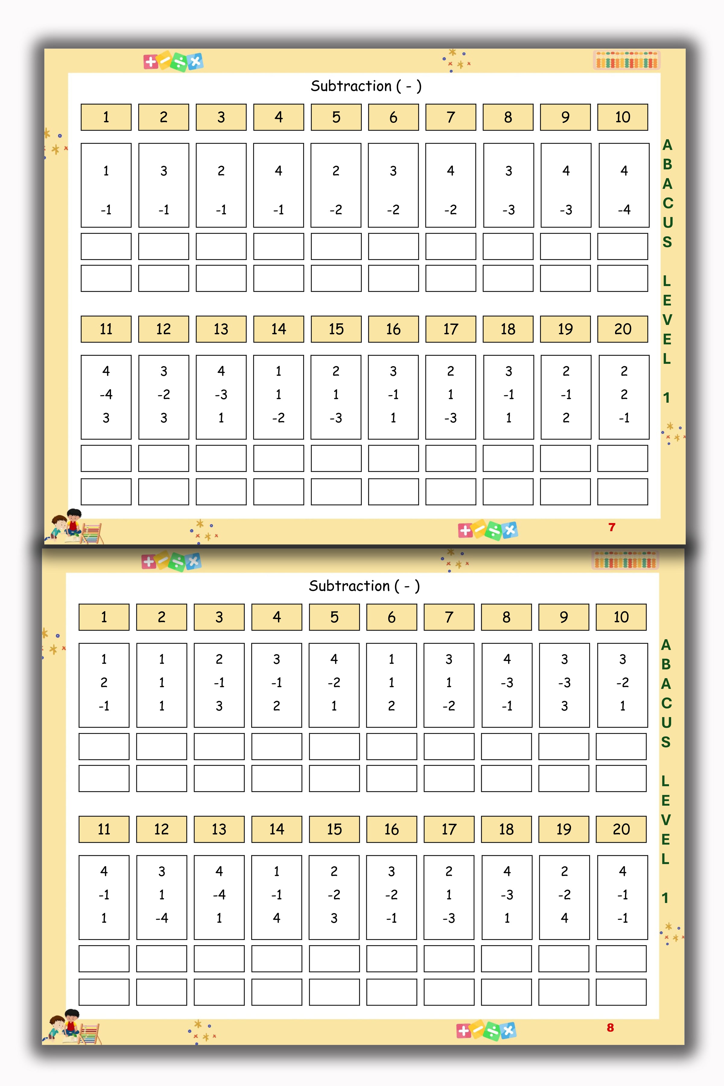 Abacus Book - Level 1