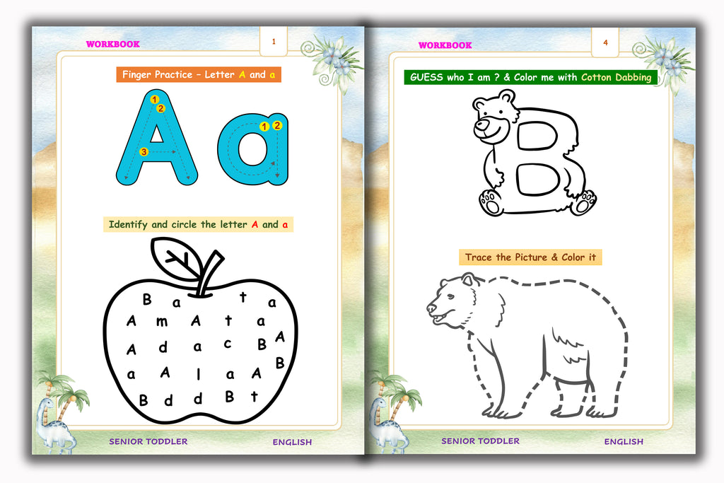 Senior Toddler - English Workbook (Pre KG)