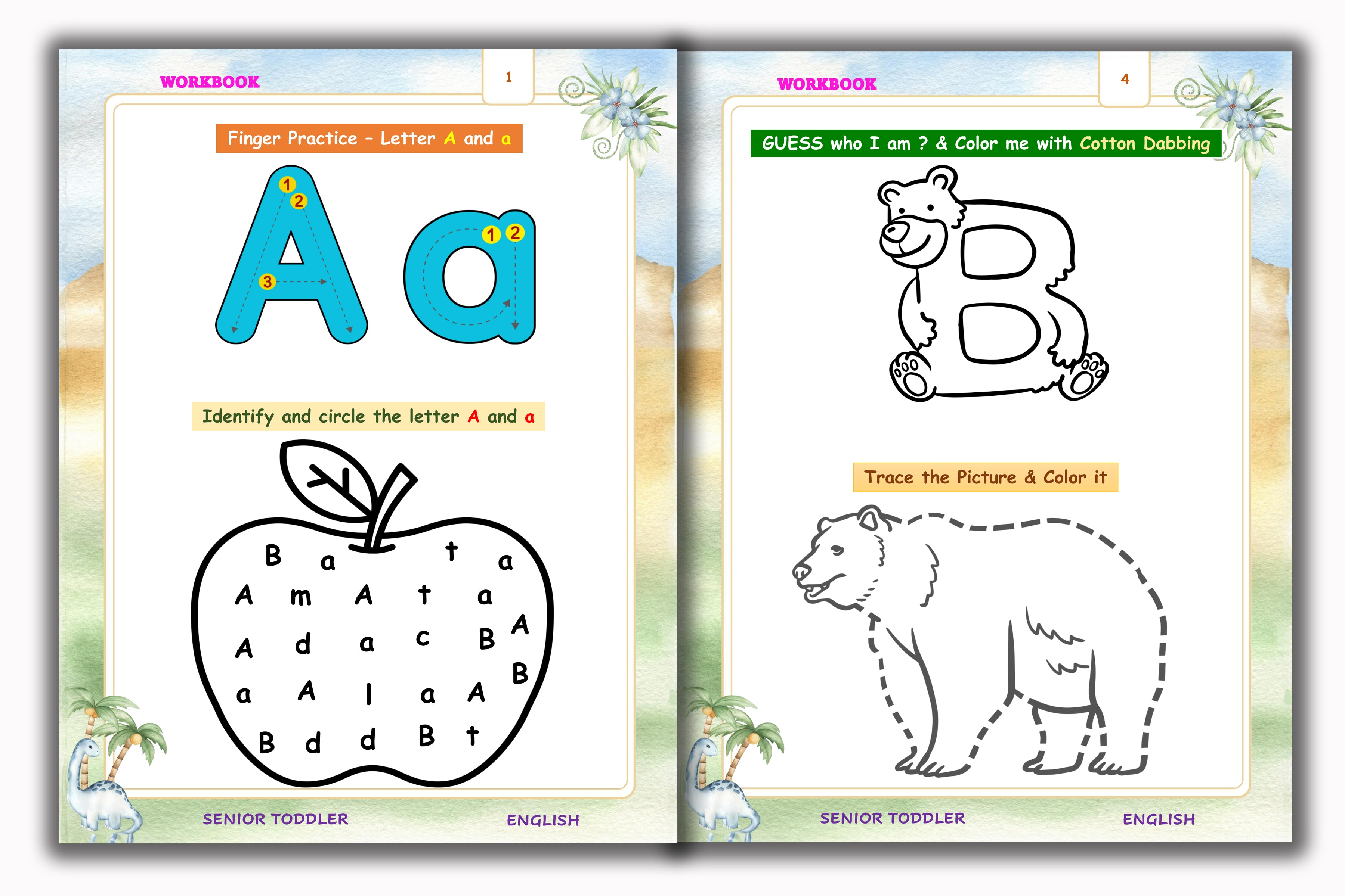 Senior Toddler - English Workbook (Pre KG)