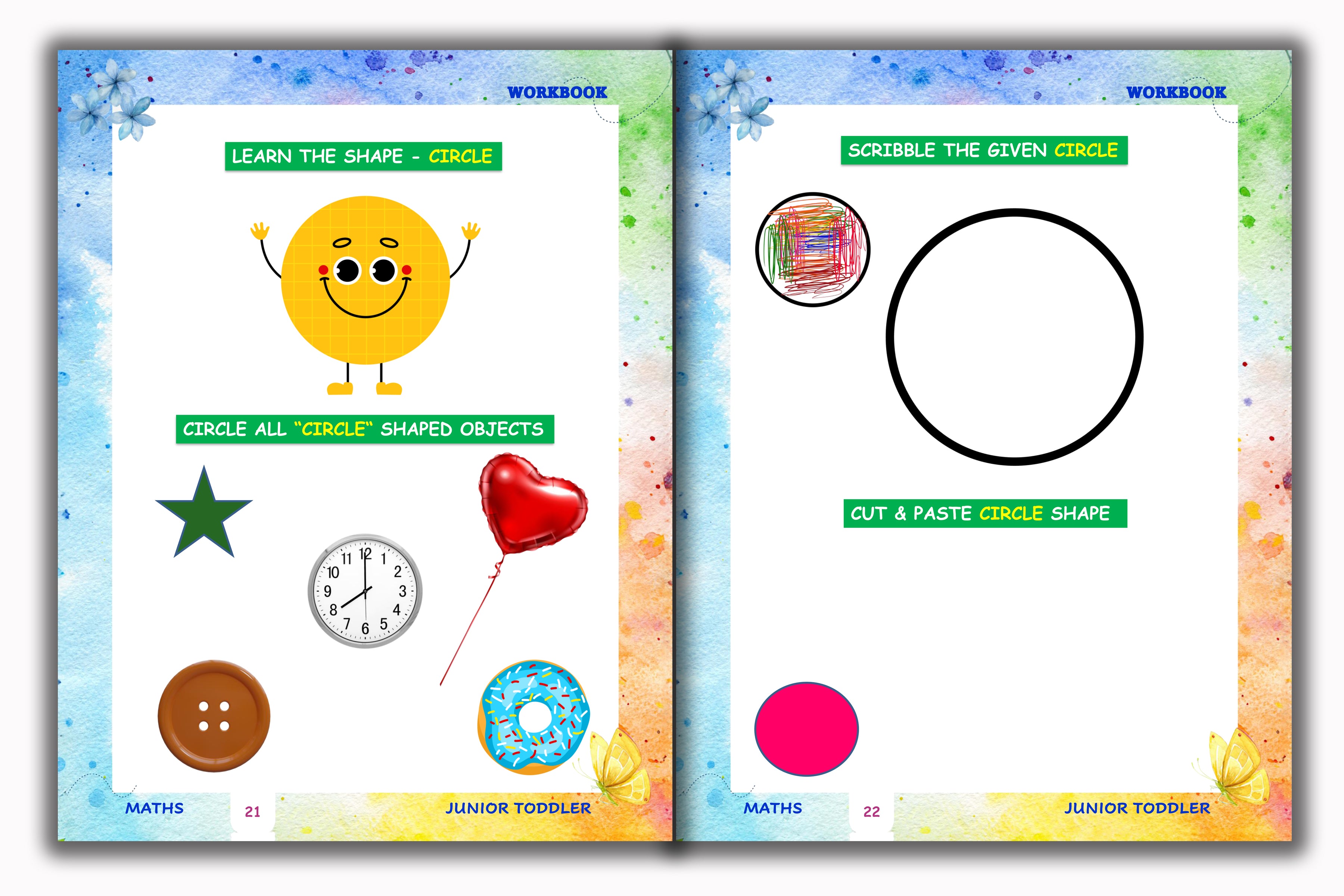 Junior Toddler - Maths Workbook (Play Group)