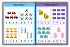 Activity Books Combo  9 - Alphabet Activities, Coloring For Fun, Counting, How Many, Missing Numbers
