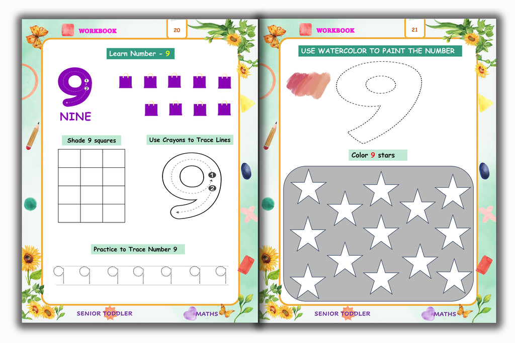 Senior Toddler - Maths Workbook (Pre KG)