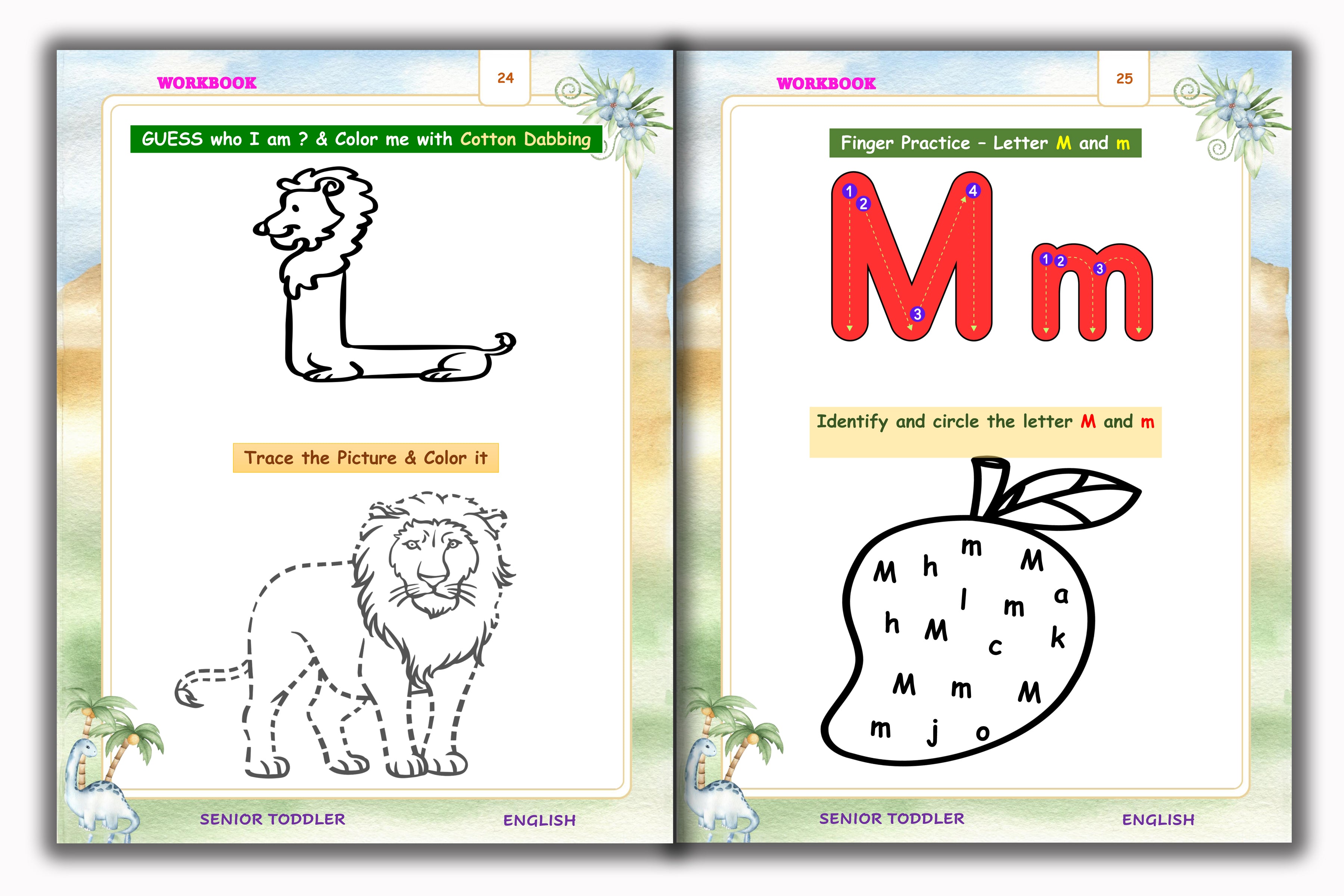 Senior Toddler - English Workbook (Pre KG)