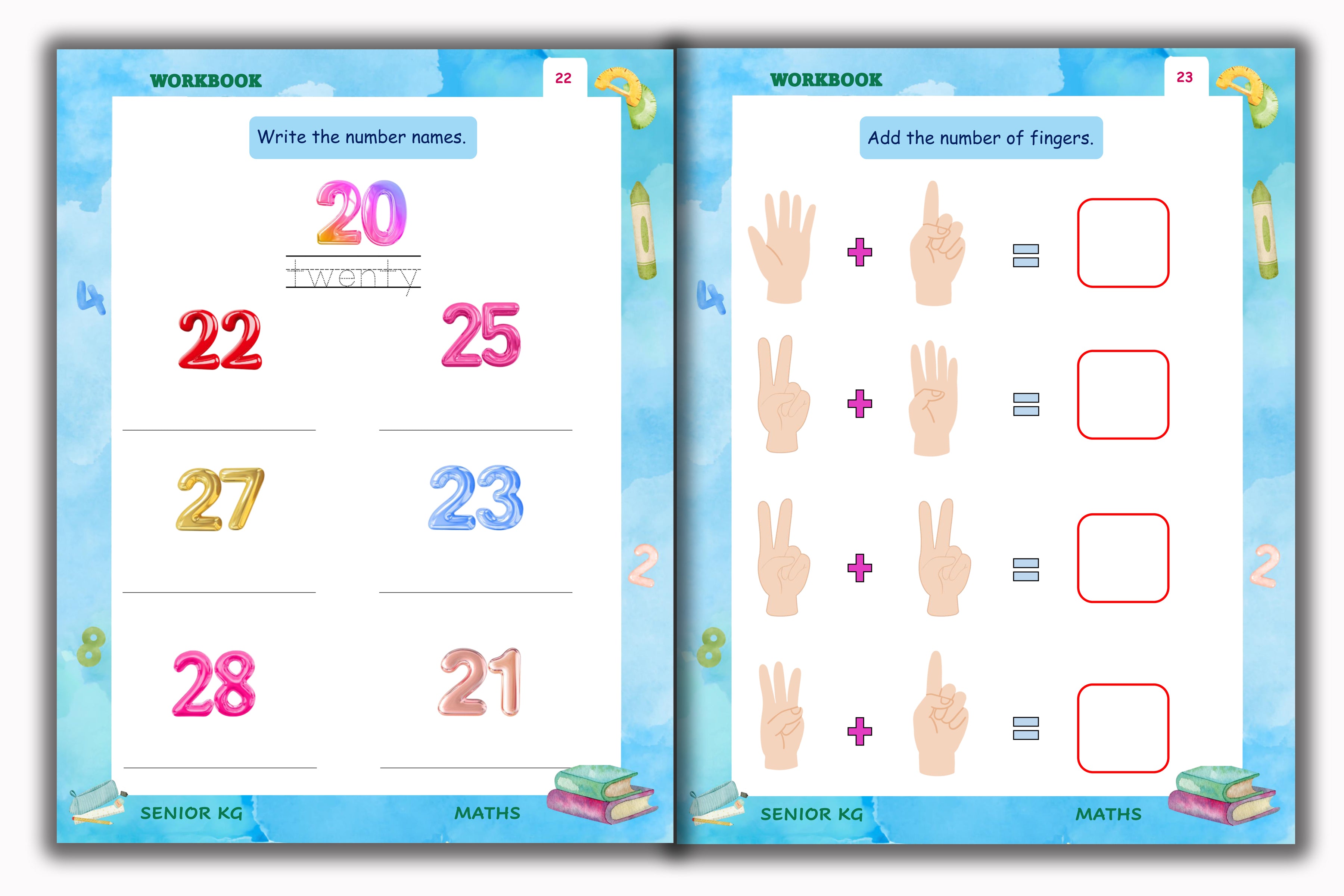 Senior KG - Maths Workbook