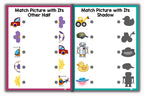 Activity Books Combo 8 - Color By Numbers, Matching Worksheets, Measuring Things, Missing Letters, Weather
