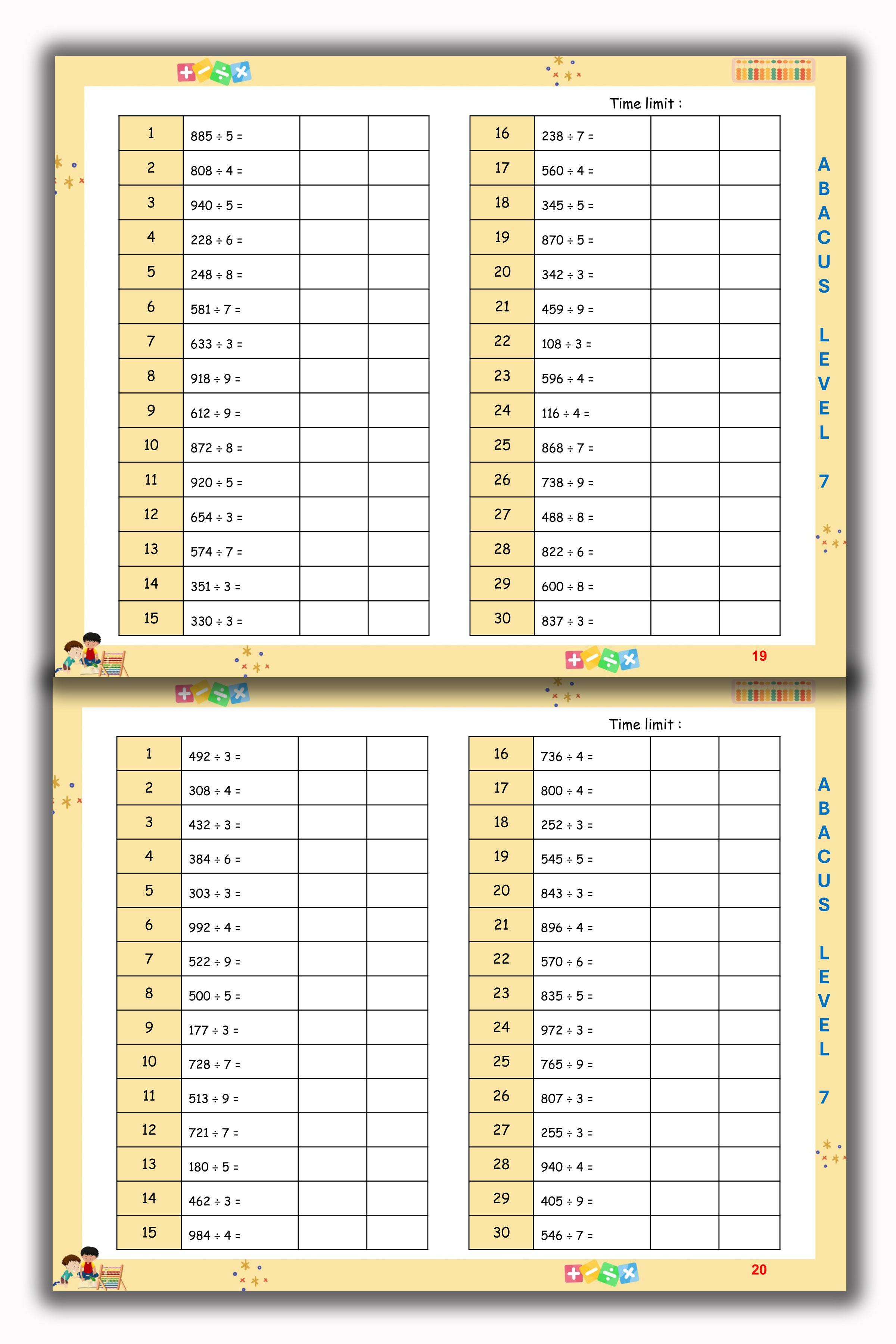 Abacus Book - Level 7