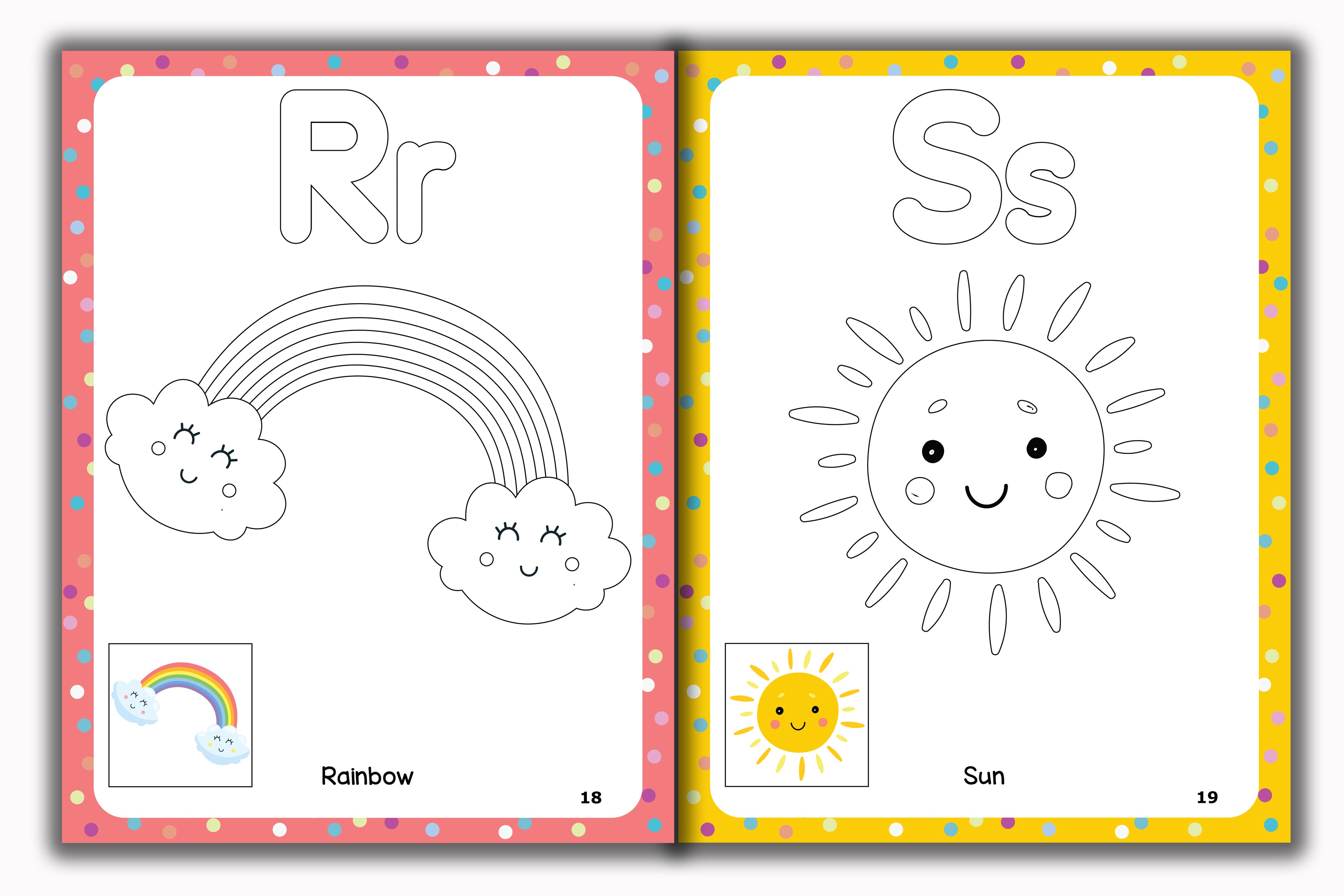 Activity Books Combo 4 - Alphabet Coloring, Number Activities, Number Coloring, Sizes, Things That Go Together
