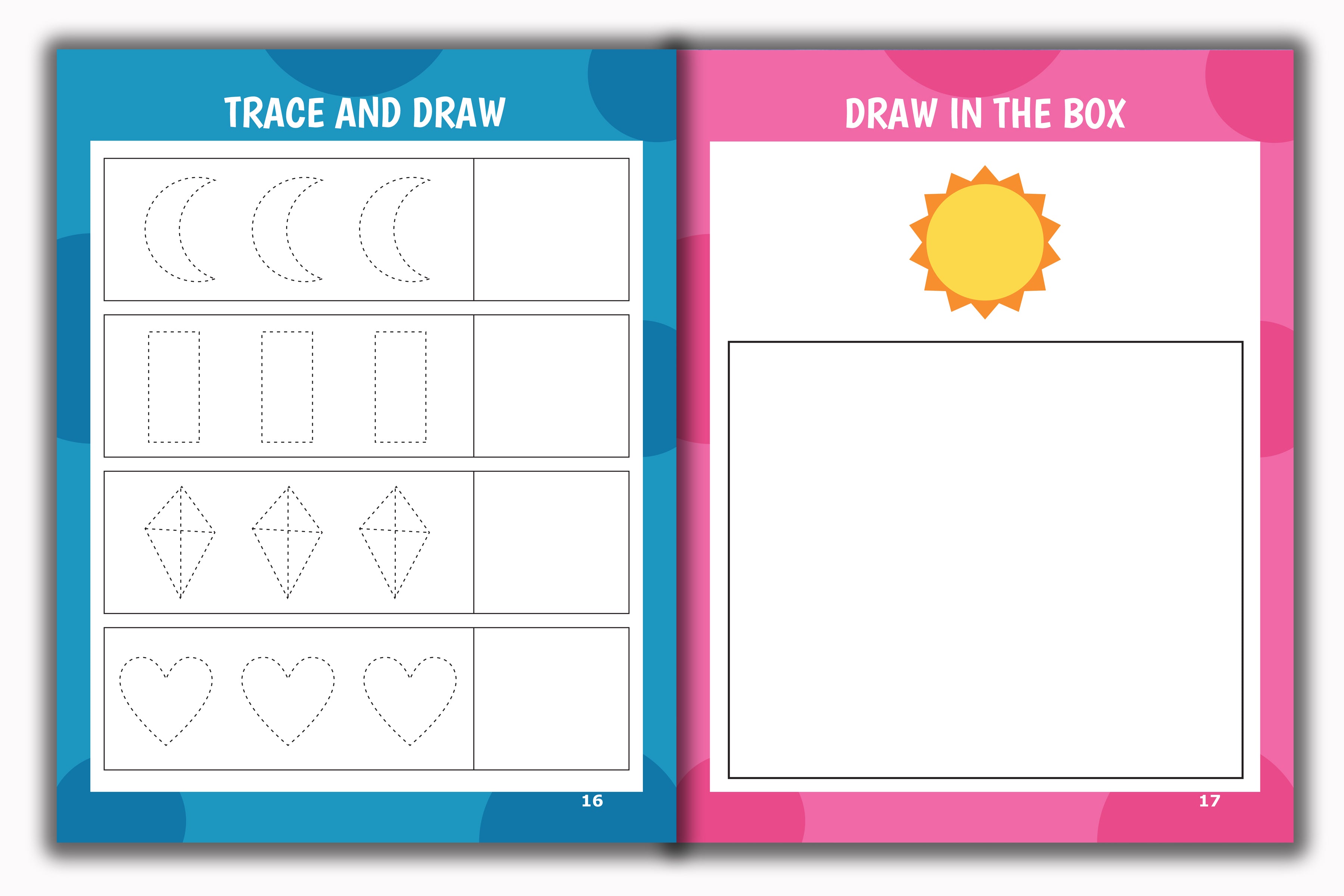 Activity Books Combo 3 - Circle The Cute Dinosaurs, Circle The Letters, Drawing, Number Flashcards, Number Trace And Write