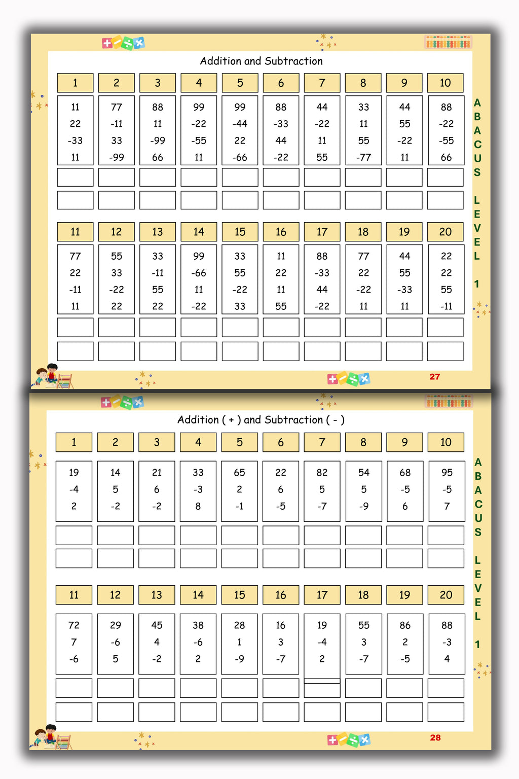 Abacus Book - Level 1