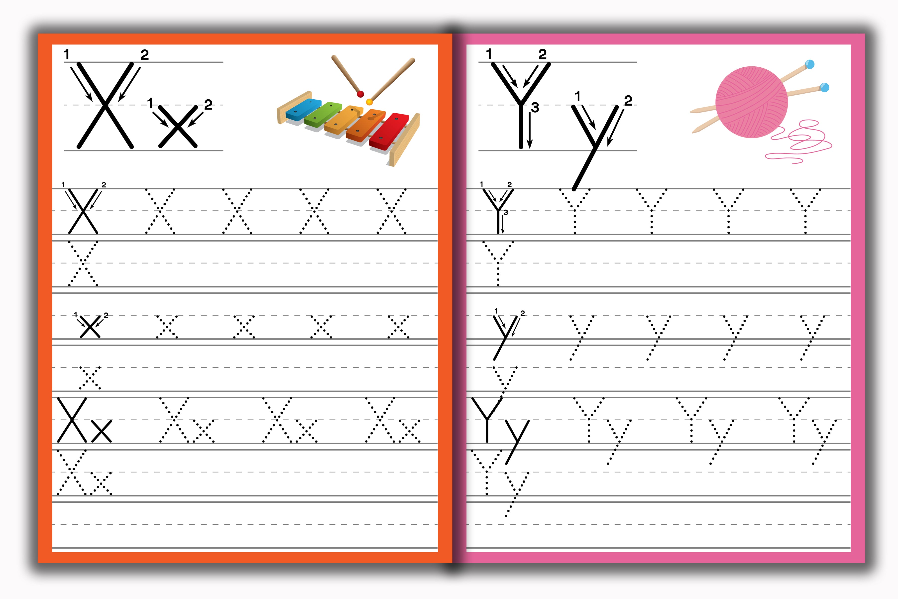 Activity Books Combo  5 - Alphabet Trace And Write, Comparing, Match Numbers, Number, Shadow Matching
