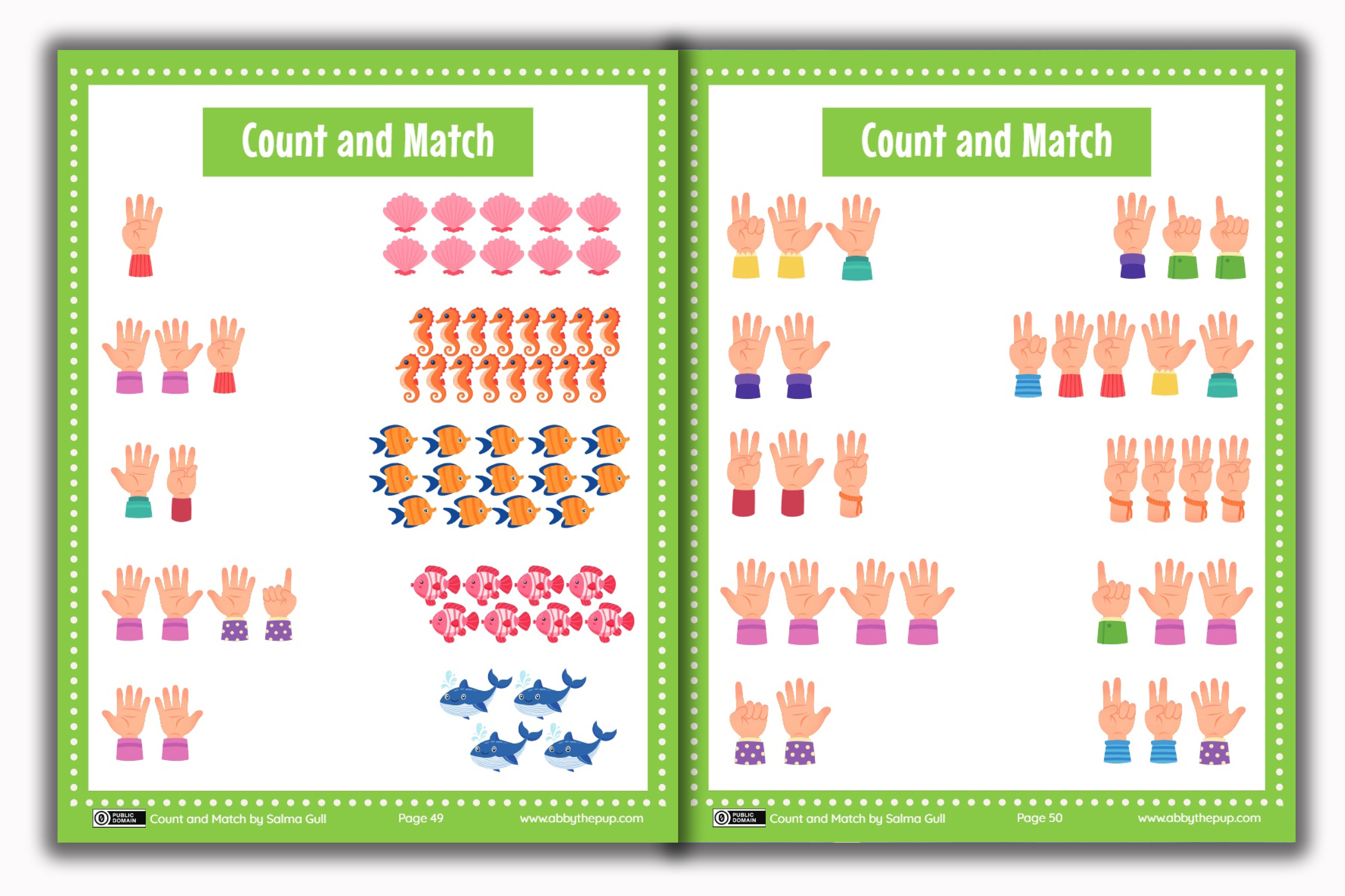 Activity Books Combo 11 - Circle The Shapes, Count And Match, Cut And Paste, Match Letters, Math Fun