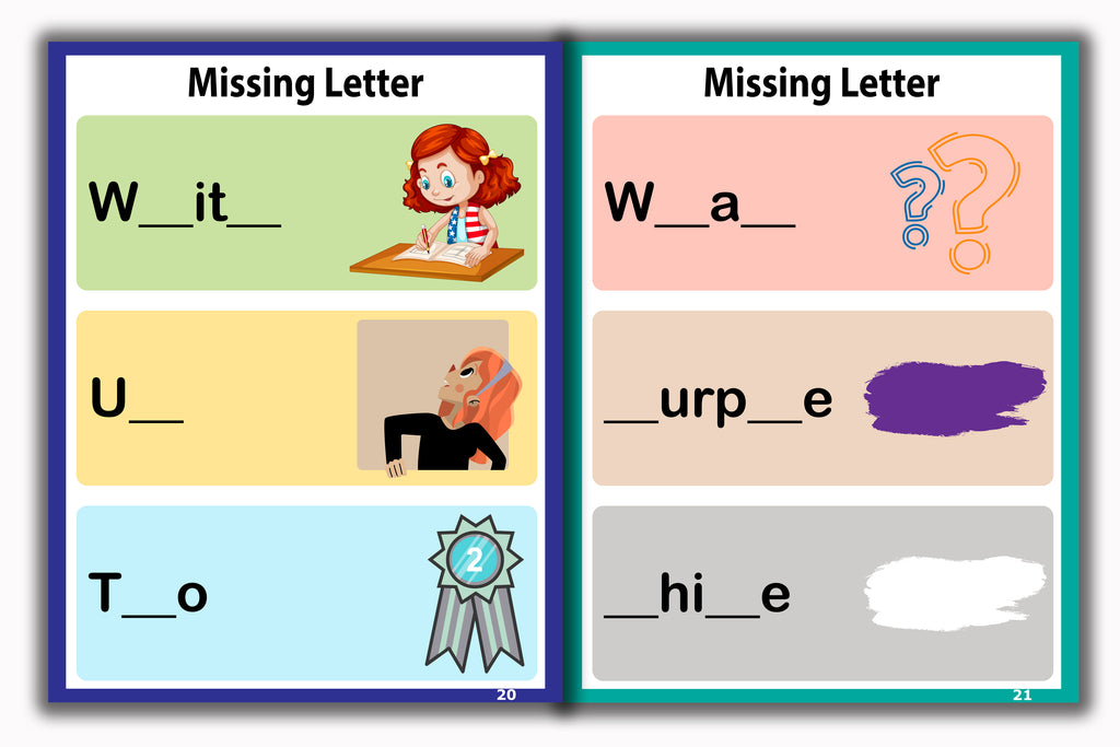 Activity Books Combo 8 - Color By Numbers, Matching Worksheets, Measuring Things, Missing Letters, Weather